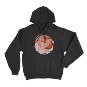 Sweetie Fox Anime Character Unisex Hoodie Black