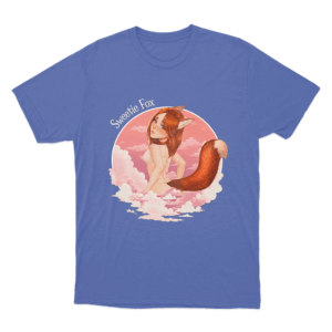 Sweetie Fox Anime Character Unisex T Shirt Blue