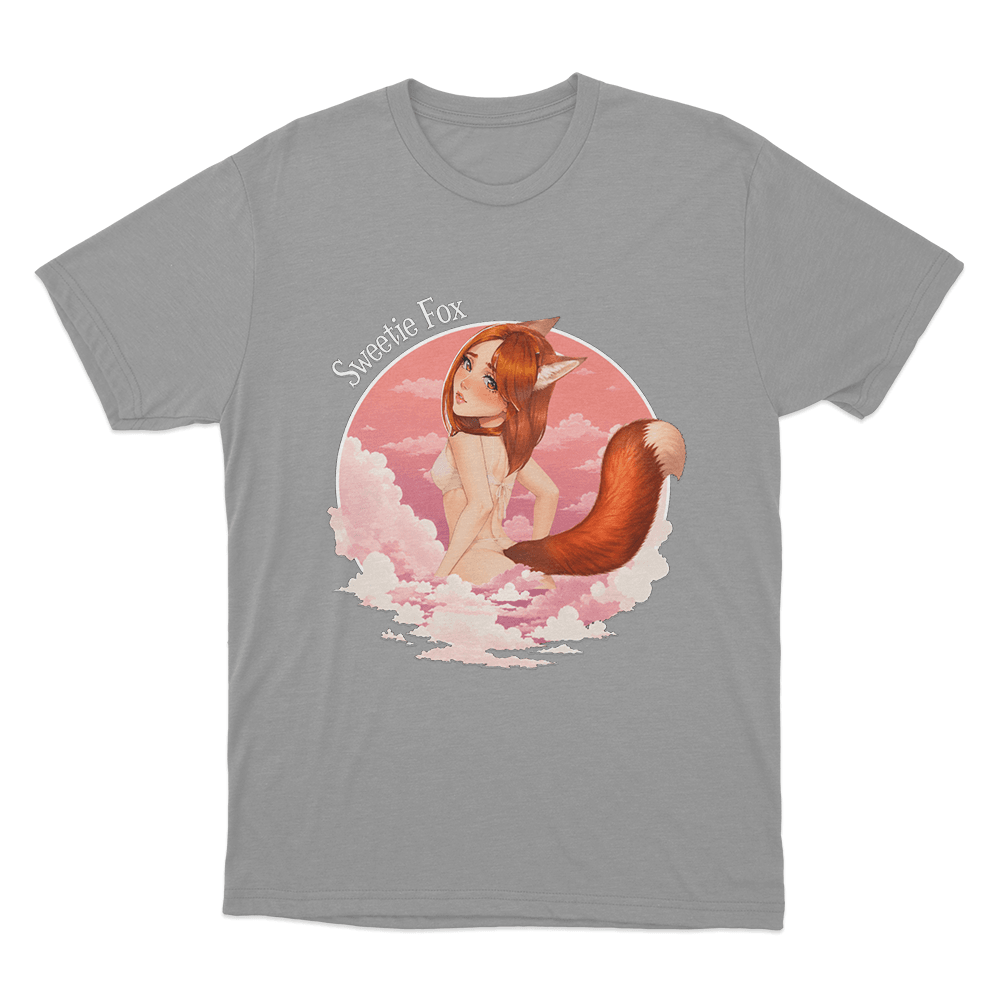 Sweetie Fox Anime Character Unisex T Shirt Grey Sweetie Fox Anime Character Unisex T Shirt Grey