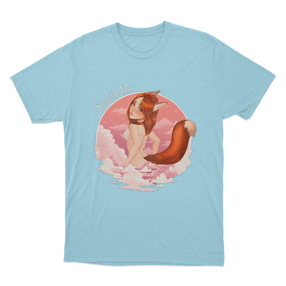 Sweetie Fox Anime Character Unisex T Shirt Sky Blue Sweetie Fox Anime Character Unisex T Shirt Sky Blue