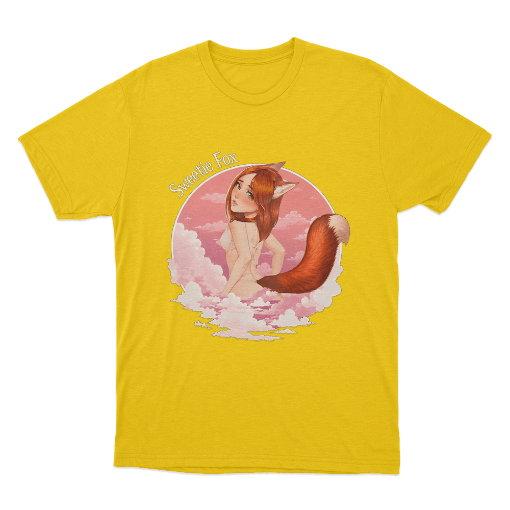 Sweetie Fox Anime Character Unisex T Shirt Yellow Sweetie Fox Anime Character Unisex T Shirt Yellow