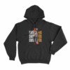 Sweetie Fox Character Illustration Unisex Hoodie Black
