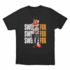 Sweetie Fox Character Illustration Unisex T Shirt Black