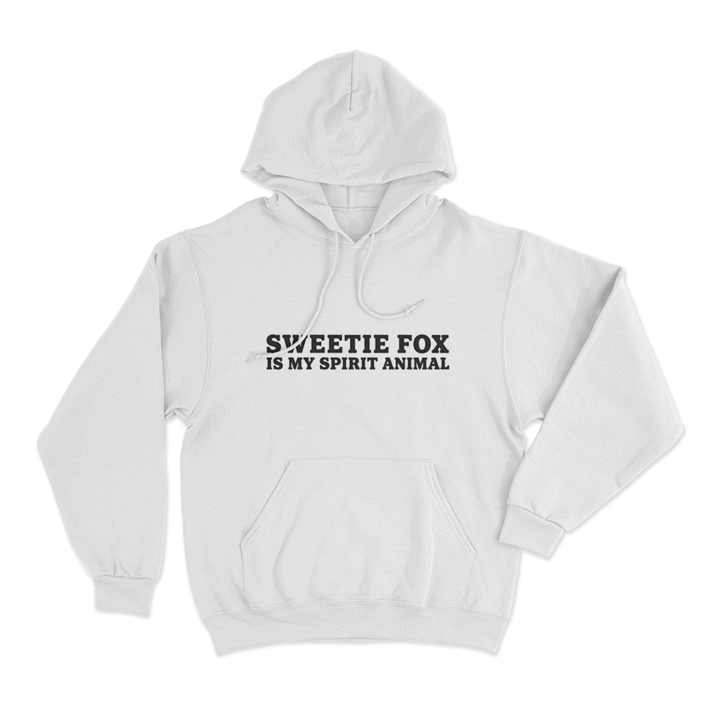 Sweetie Fox Is My Spirit Animal Unisex Hoodie White Sweetie Fox Is My Spirit Animal Unisex Hoodie White