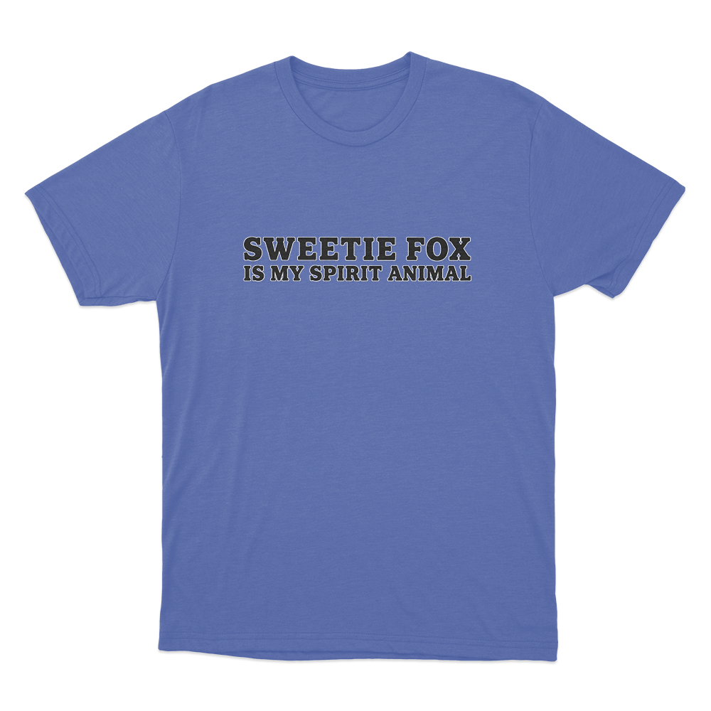 Sweetie Fox Is My Spirit Animal Unisex T Shirt Blue Sweetie Fox Is My Spirit Animal Unisex T Shirt Blue