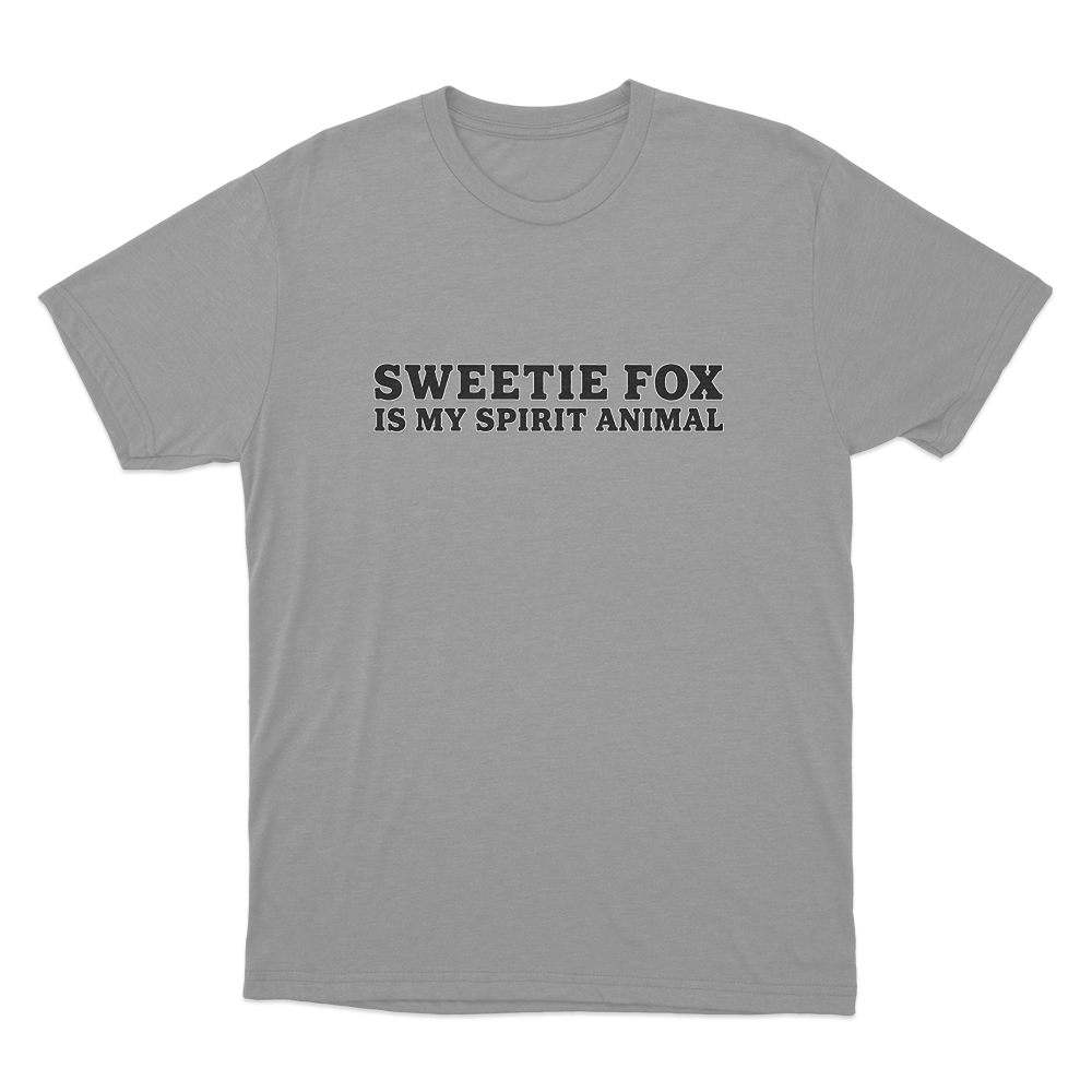Sweetie Fox Is My Spirit Animal Unisex T Shirt Grey Sweetie Fox Is My Spirit Animal Unisex T Shirt Grey