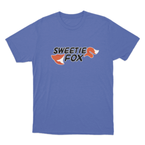 Sweetie Fox Tail Logo Unisex T Shirt Blue