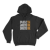 Sweetie Fox Typography Unisex Hoodie Black