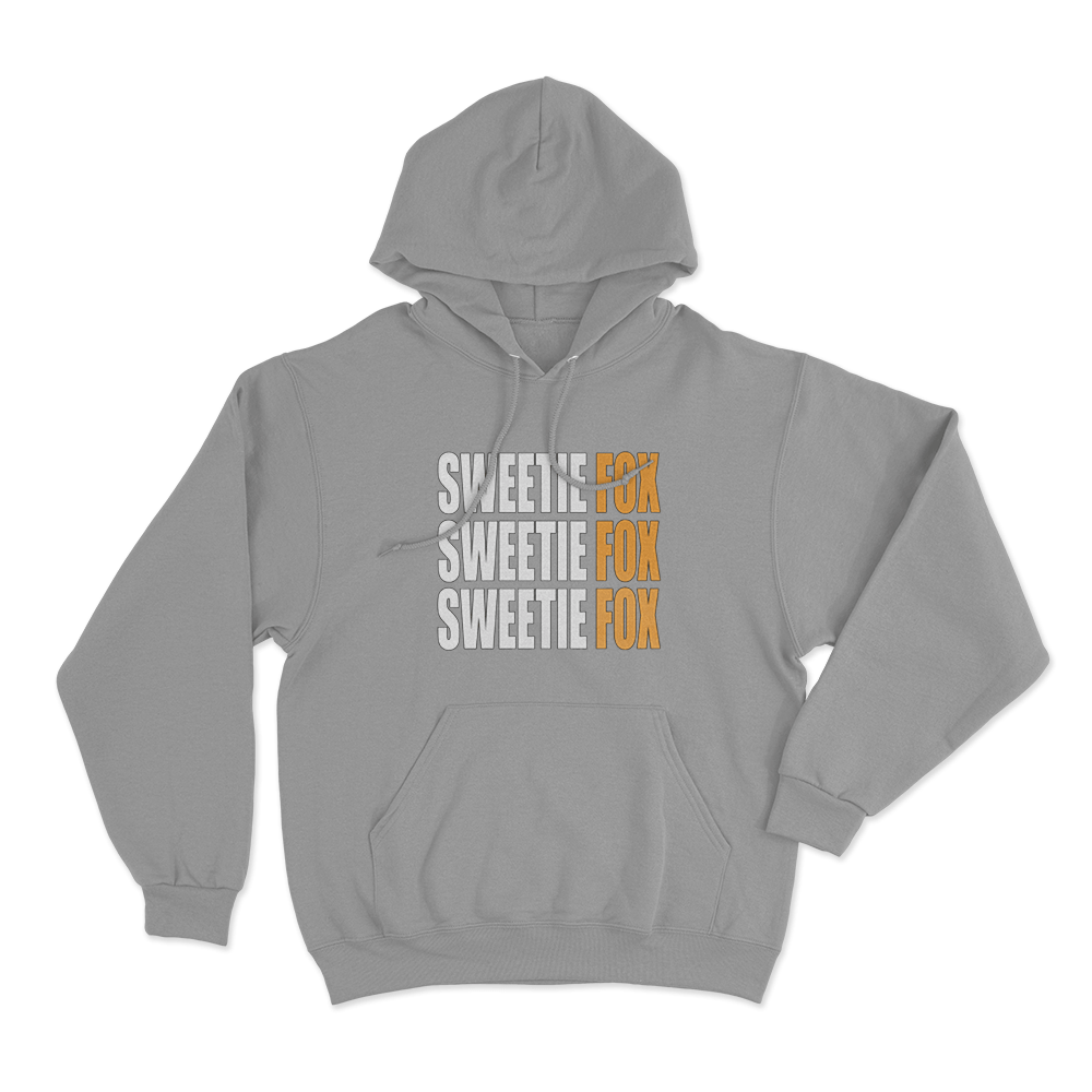 Sweetie Fox Typography Unisex Hoodie Grey Sweetie Fox Typography Unisex Hoodie Grey