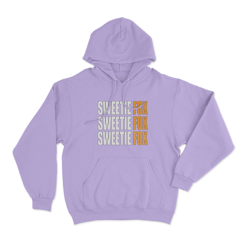 Sweetie Fox Typography Unisex Hoodie Purple Sweetie Fox Typography Unisex Hoodie Purple