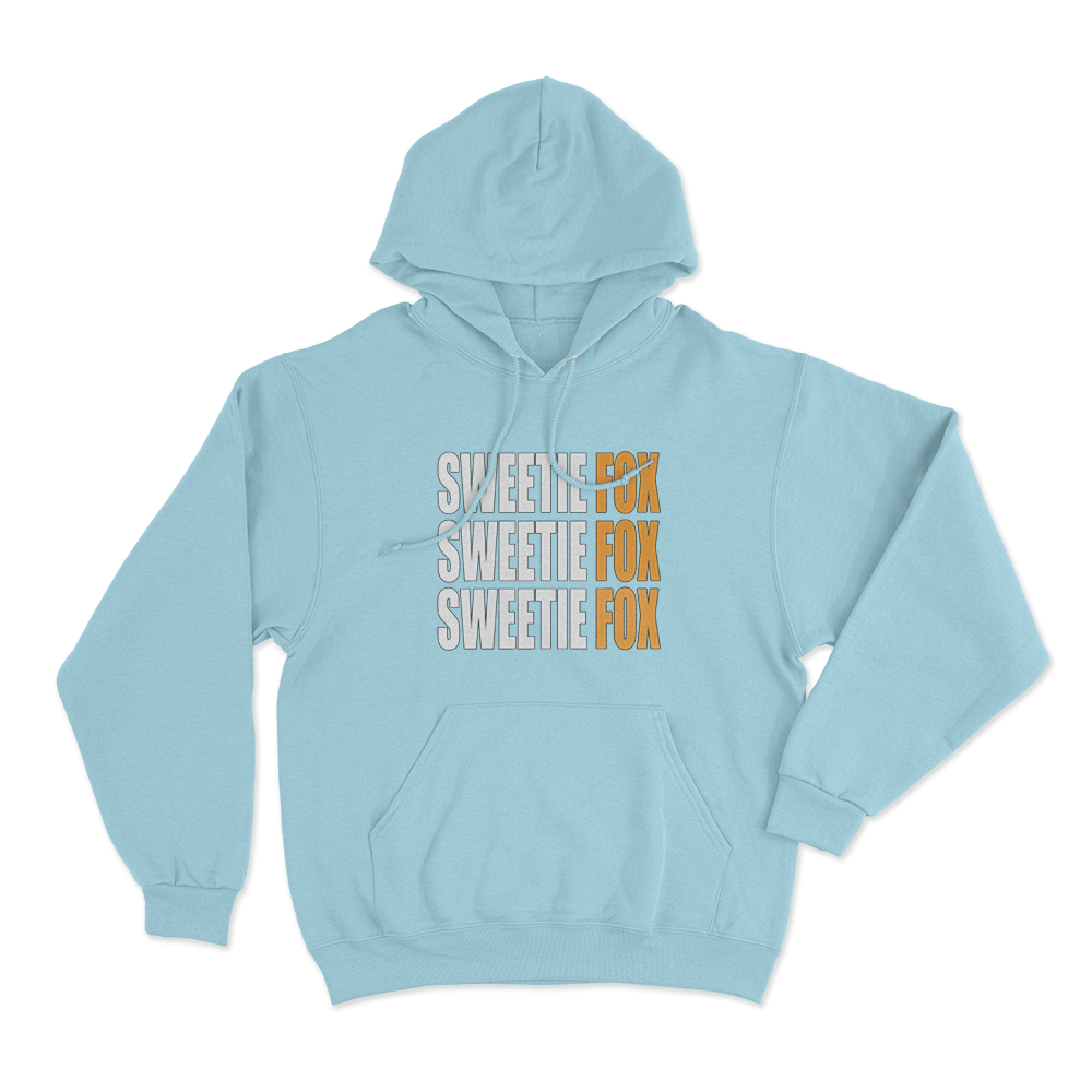 Sweetie Fox Typography Unisex Hoodie Sky Blue Sweetie Fox Typography Unisex Hoodie Sky Blue