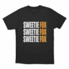 Sweetie Fox Typography Unisex T Shirt Black 1