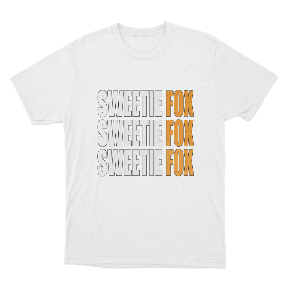 Sweetie Fox Typography Unisex T Shirt White Sweetie Fox Typography Unisex T Shirt White 1